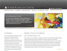 Tablet Screenshot of karinkabalahcenter.com